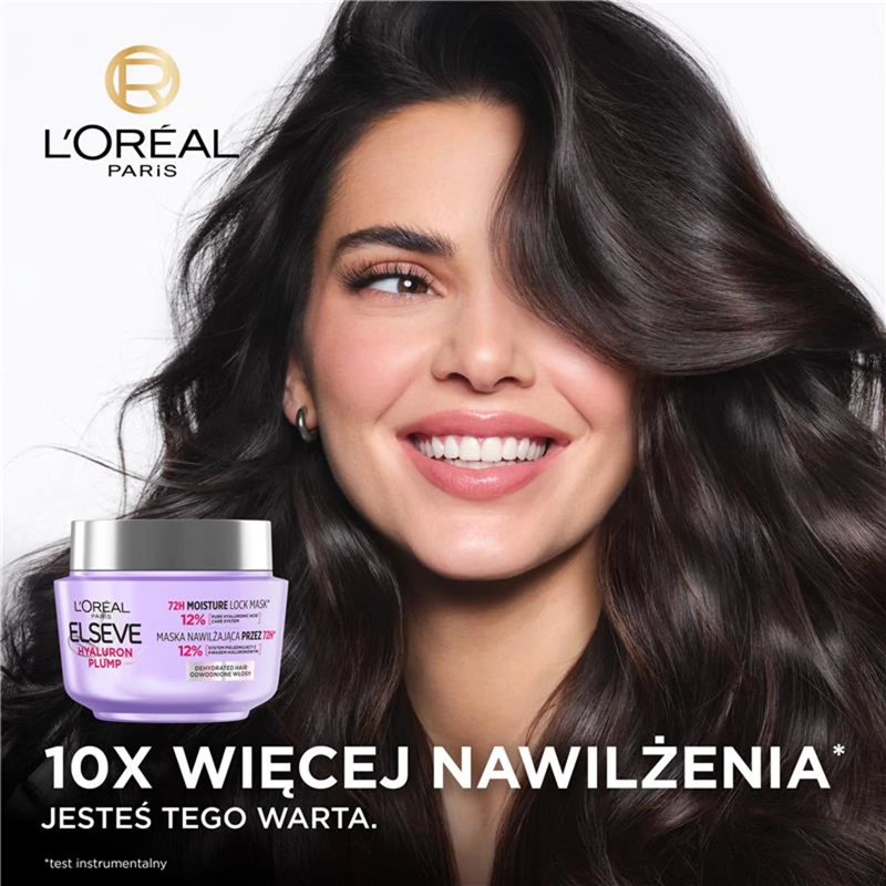 Máscara capilar L'Oréal Paris Elseve Hyaluron Plump com ácido hialurônico