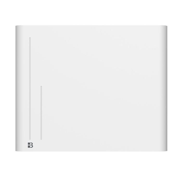Fixed ceramic dry inertia electric radiator - BESTHERM - ALBA 1000W - horizontal white