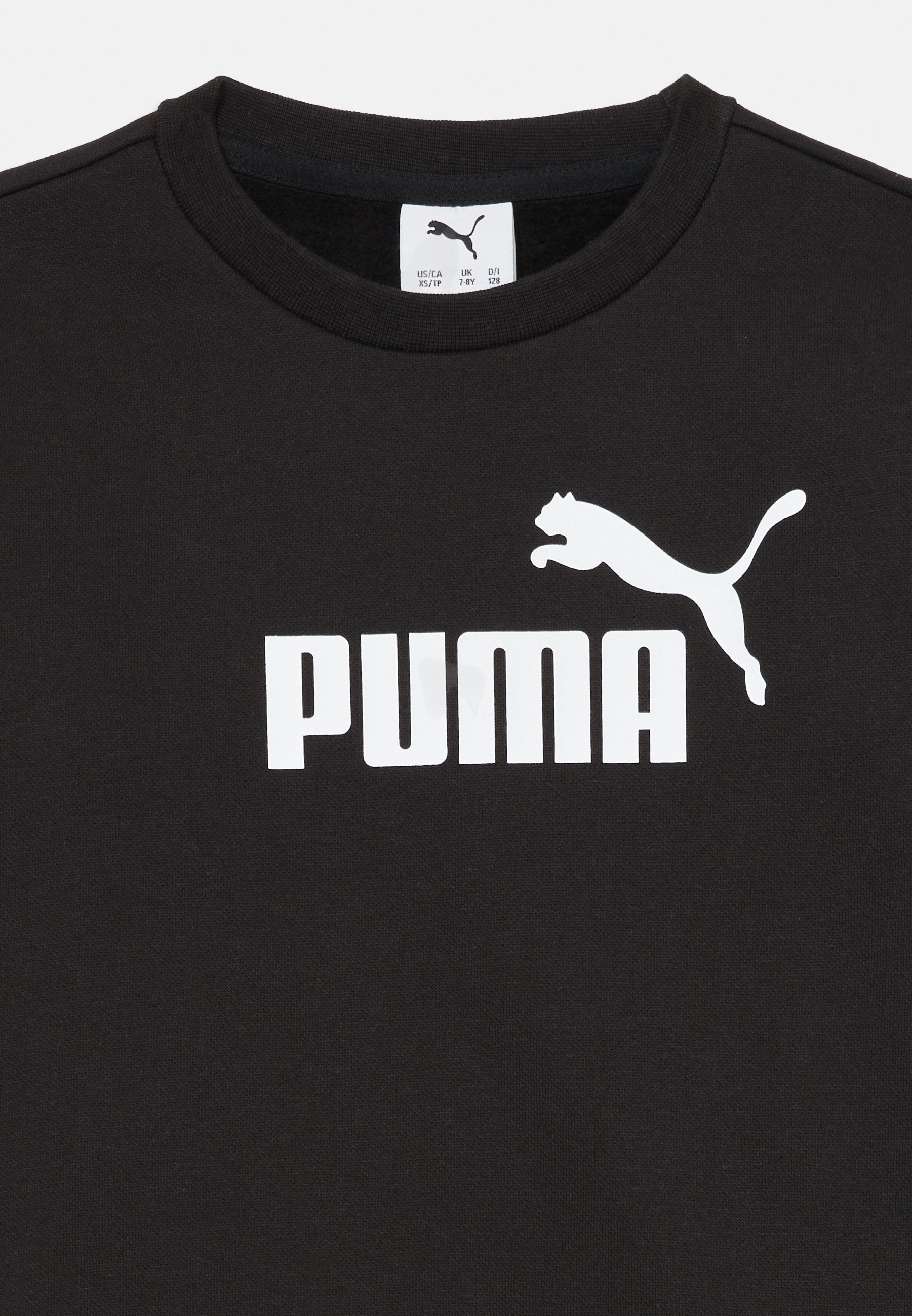 Puma LOGO CREW SUIT UNISEX - Treningsdress - black/white/white