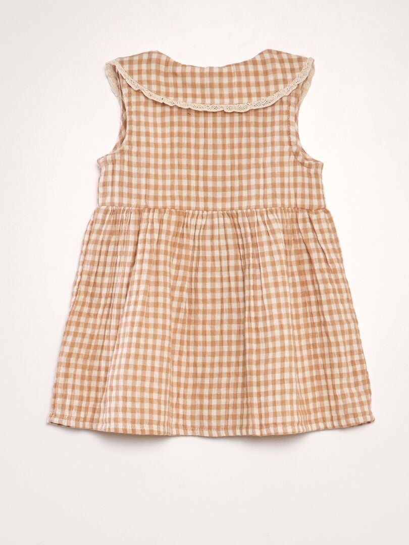 Conjunto de vestido e calcinha - 2 peças - BEGE