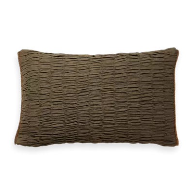 Coussin vert smocké House of Rituals