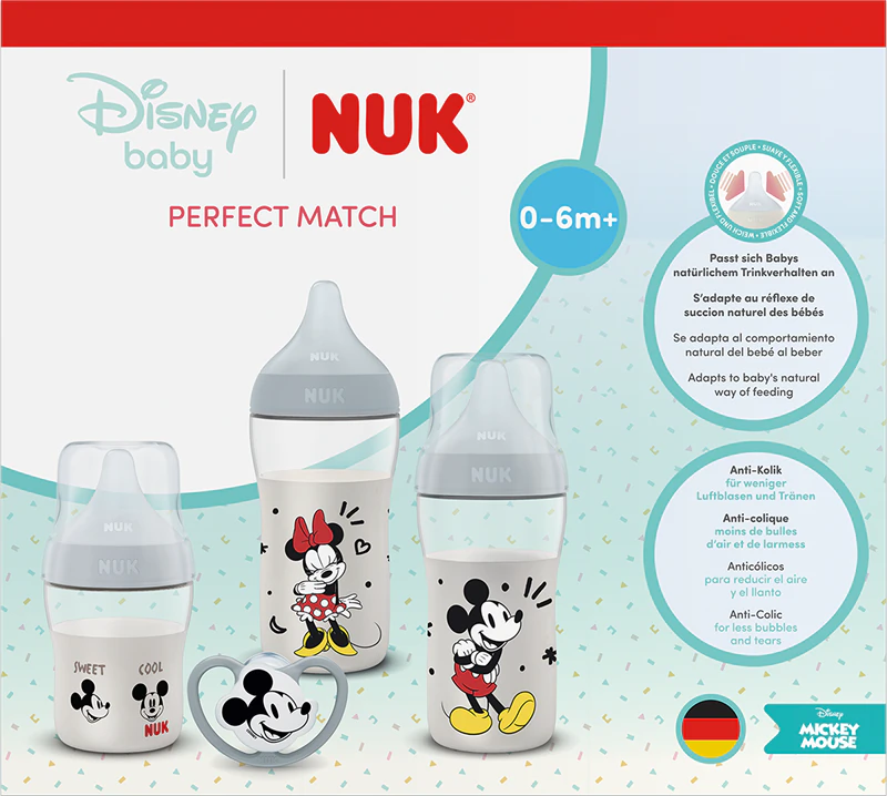 Darčeková sada NUK Perfect Match Disney Mickey Mouse pre bábätká