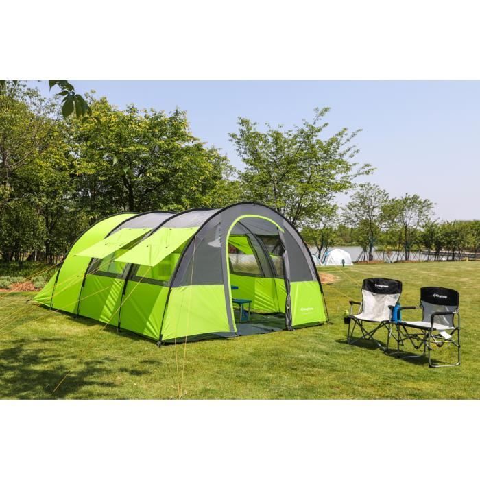 KINCAMP Sorrento 4-Person Family Tunnel Camping Tent - 2 Bedrooms - 5000mm Waterproofing