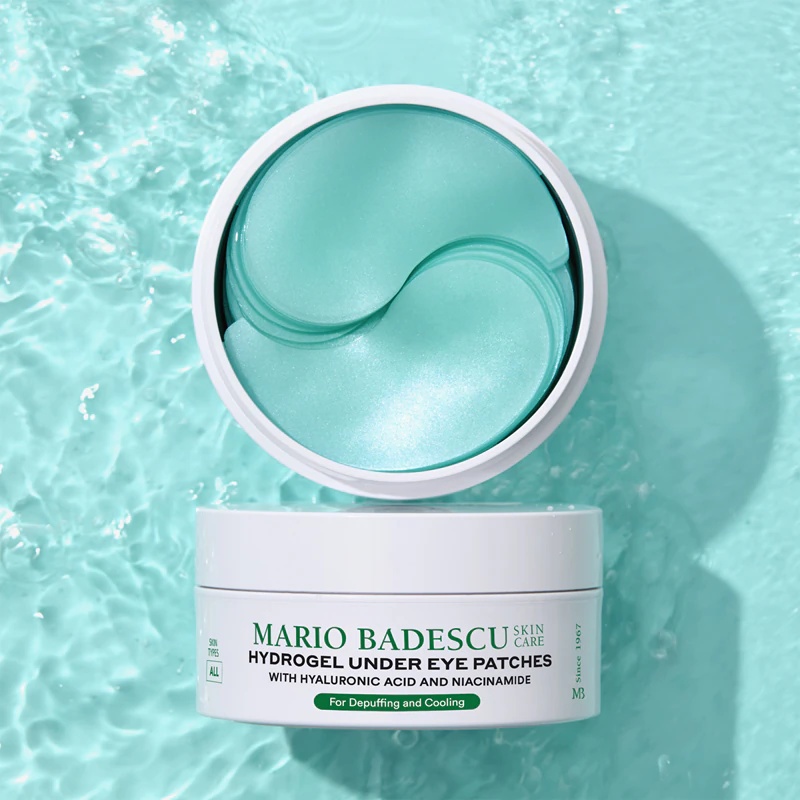 Hidrogelni obliži Mario Badescu za podočnjake proti zabuhlosti in temnim kolobarjem