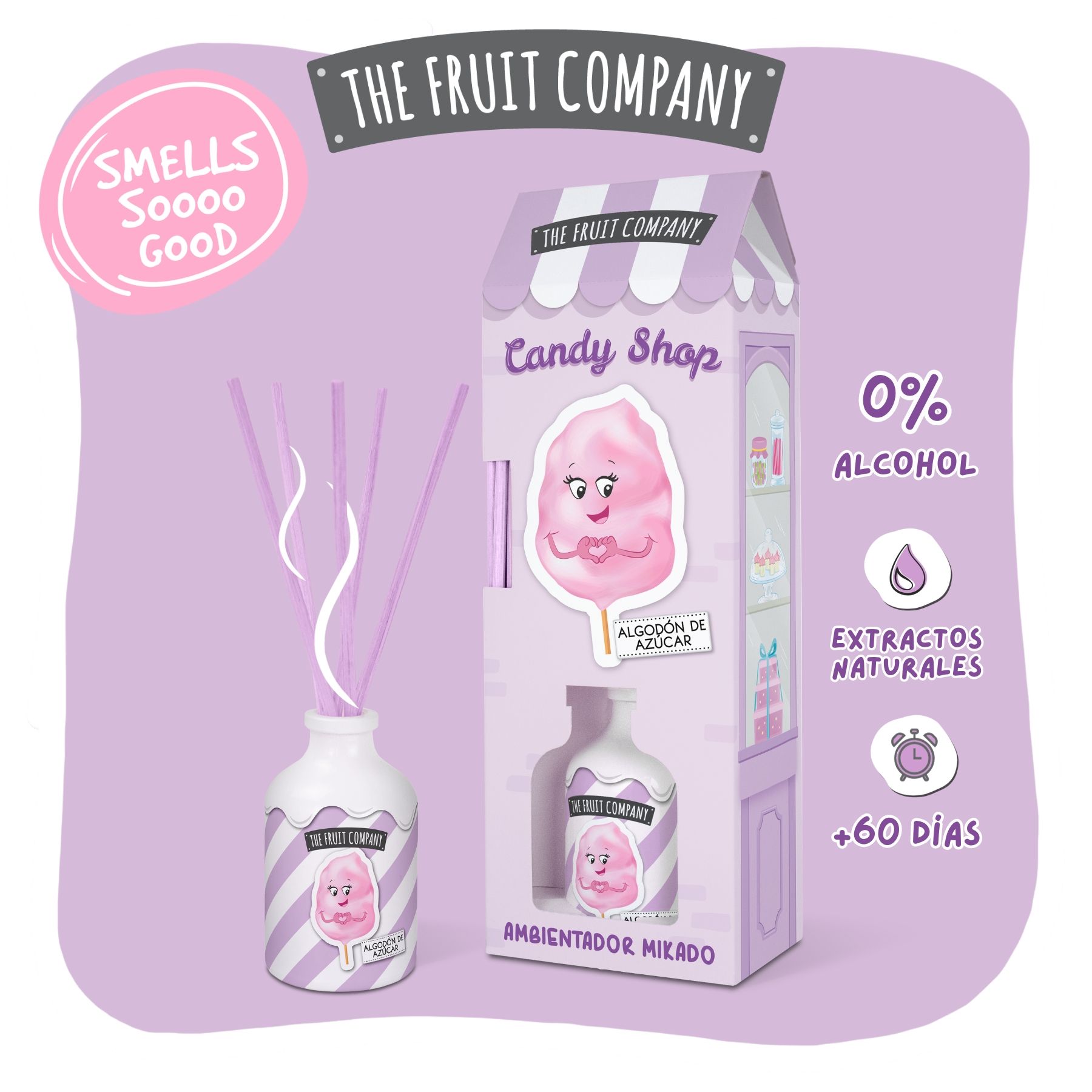„Candy Shop Mikado“ cukraus vatos oro gaiviklis Oro gaivikliai ir žvakės