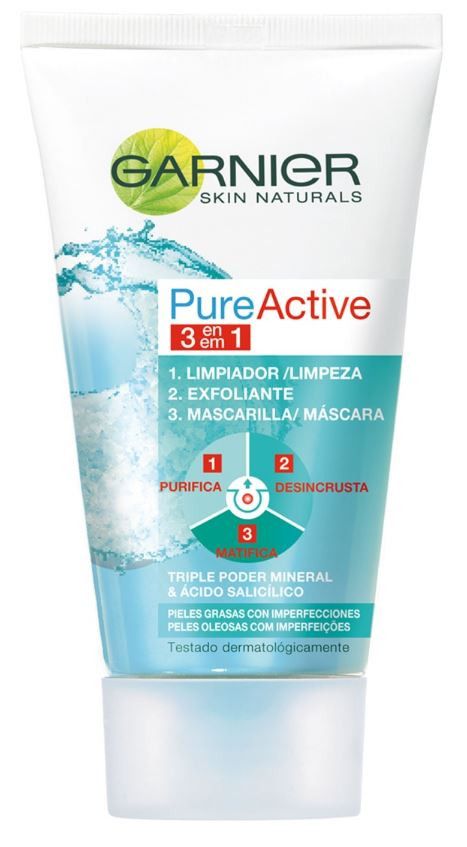Čistiaci gél, exfoliátor a maska Pure Active Clay 3 v 1 redukuje nedokonalosti pleti už za jeden týždeň Exfolianty pre mužov