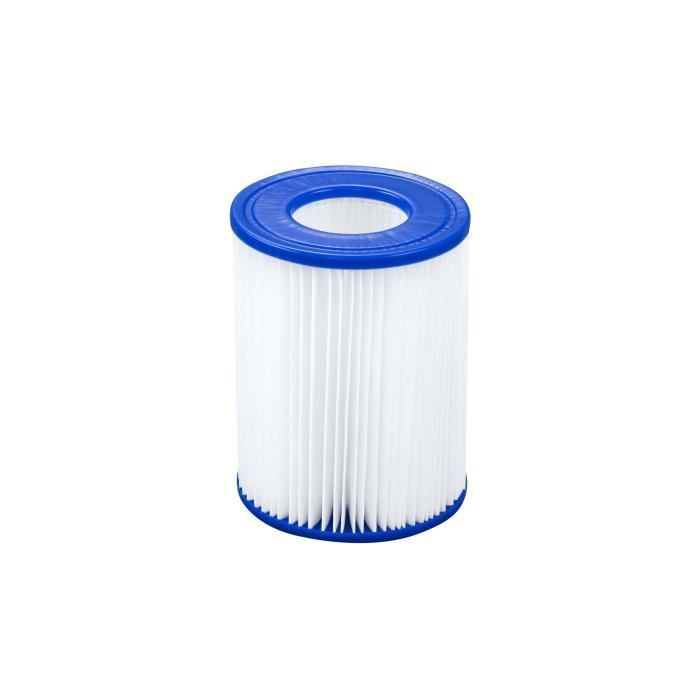 Kit piscina tubolare fuori terra BESTWAY - Steel Pro Max™ - 488 x 244 x 122 cm - Rettangolare (filtro a cartuccia, copertura, scaletta)