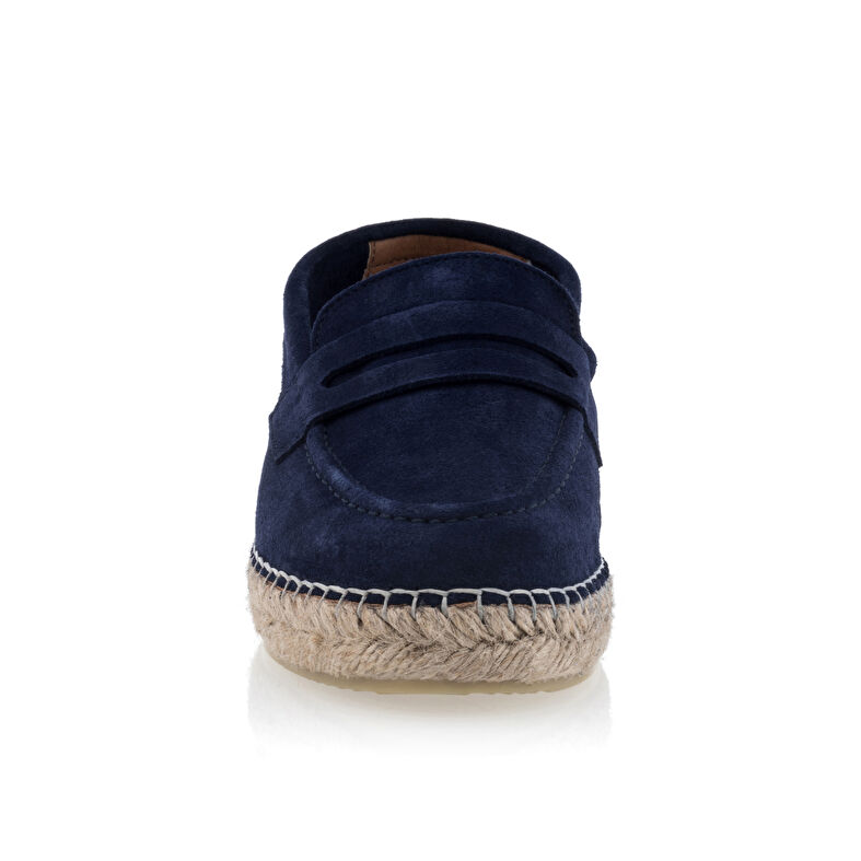 Espadrillas da donna blu con suola in corda