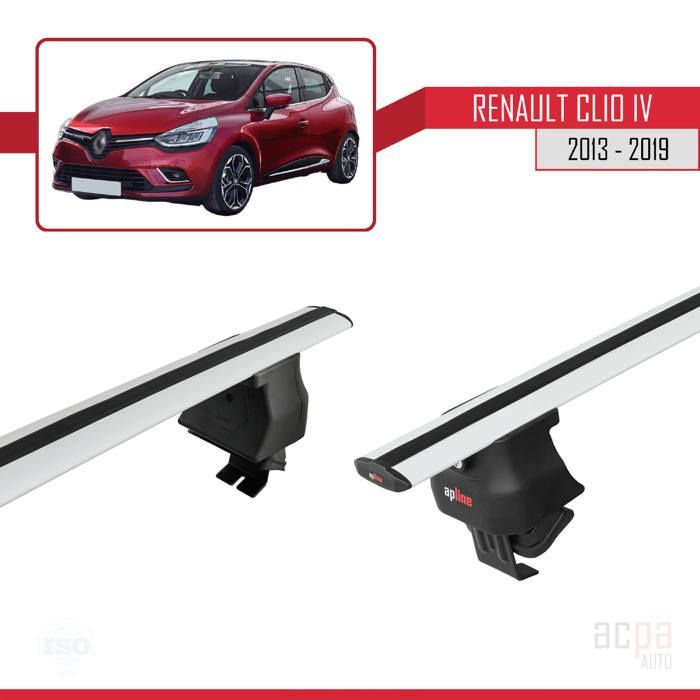 Barras de techo ACE-4 compatibles con Renault Clio IV 2013-2019 - Color gris