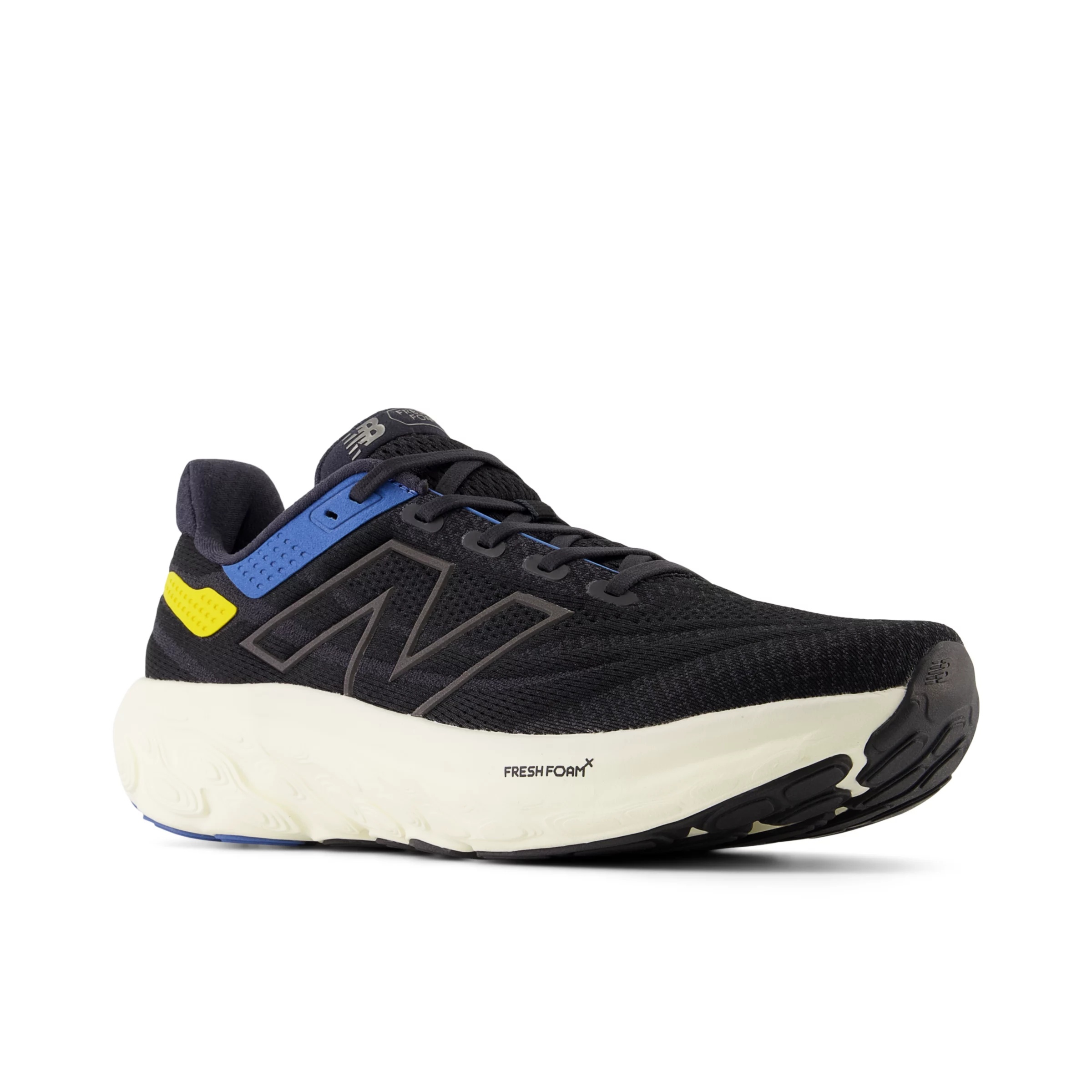 Fresh Foam X 1080 v13 Black con blue agate e ginger lemon