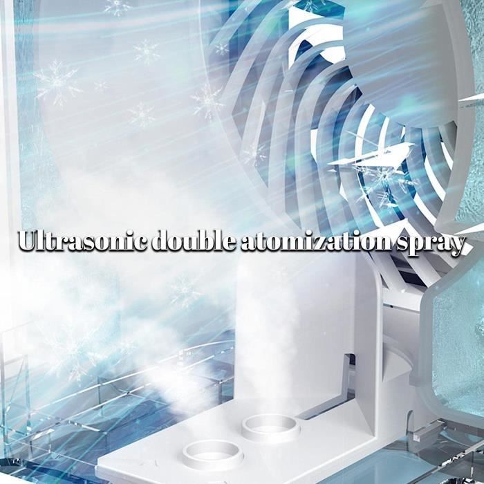 Aire acondicionado portátil TRAHOO - Mini aire acondicionado USB - Tanque de 900 ml - Silencioso - Portátil