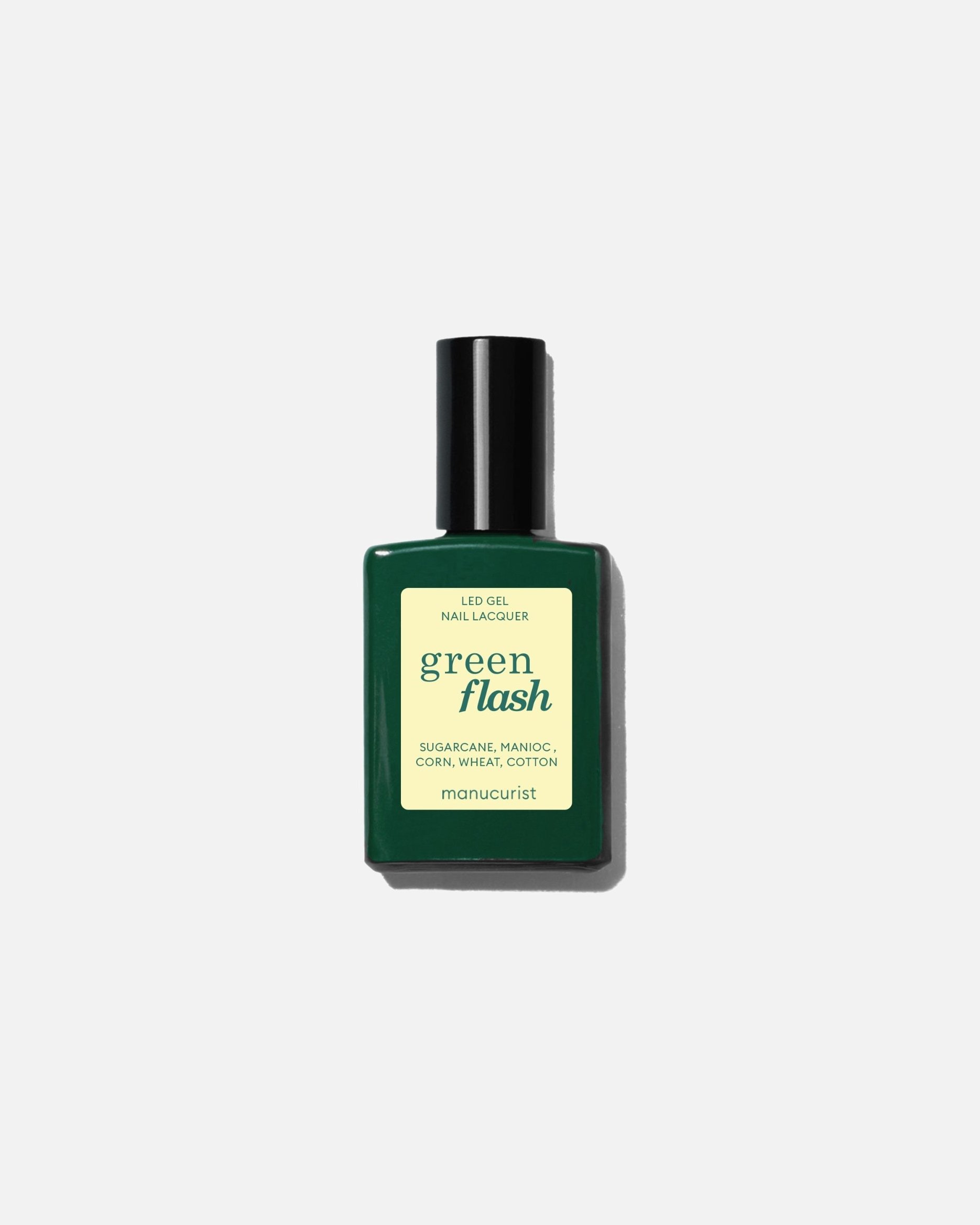 lak na nechty Manucurist zelený LED bleskový gél - 15 ml