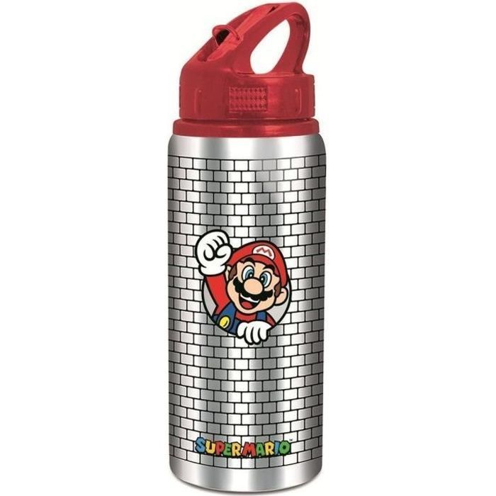 STOR Super Mario Bros. Water Bottle - Aluminum - Reusable - For Sports
