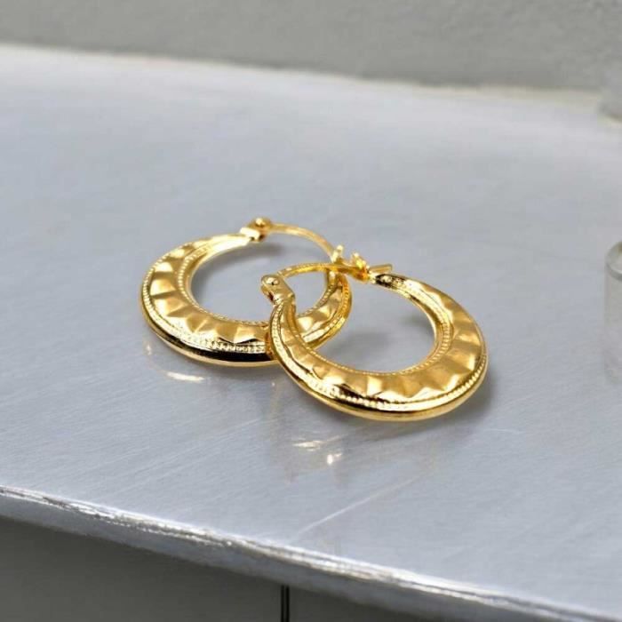 Pendientes de aro - Oro amarillo