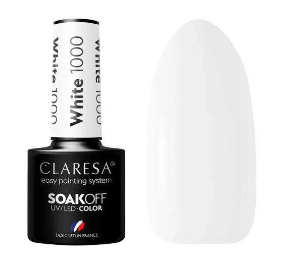 Claresa hybrydowy lakier do paznokci White 1000 5 g