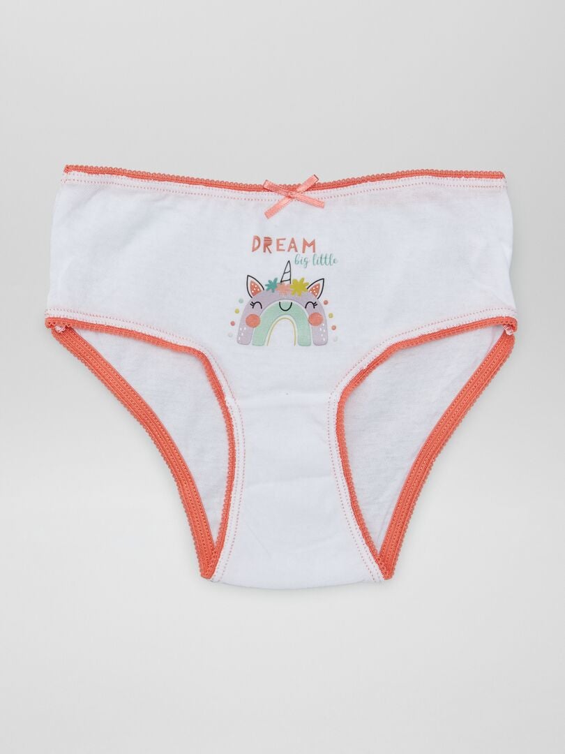 Set van 5 bedrukte slips - ROZE