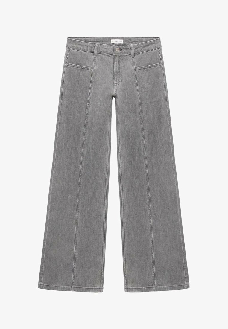 Mango Kids TEEN - Džíny s rozšířenými rukávy - šedá denimová