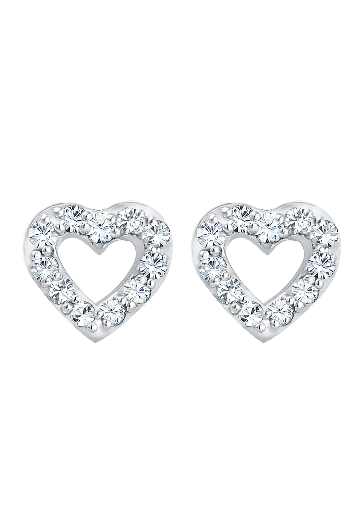 Elli Amour Coeur Femme Argent (925/1000) Cristaux