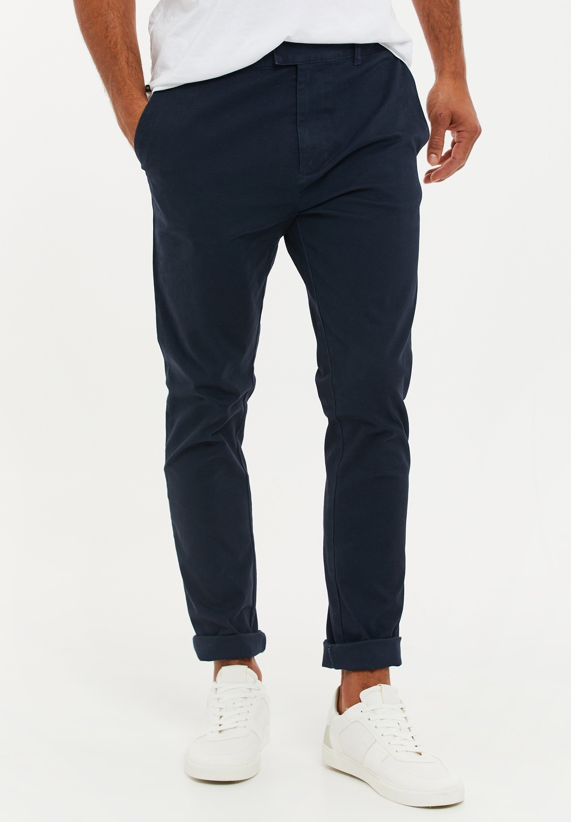 Versleten chino's - blauw