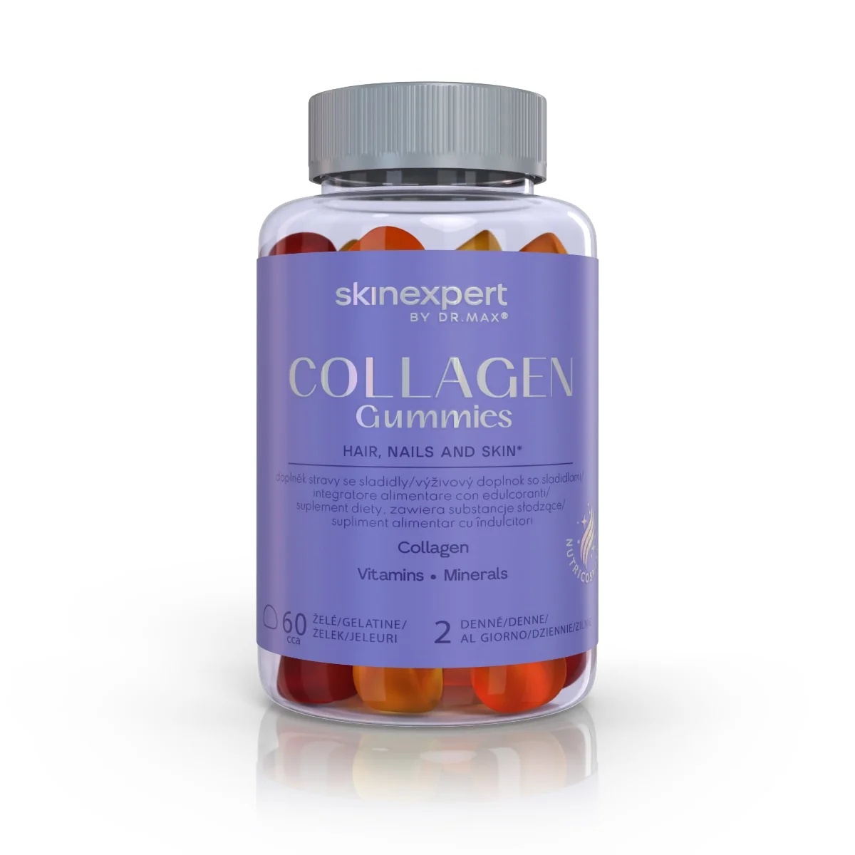 Skinexpert by Dr. Max Collageen Gummies 60 stuks Voedingssupplement met collageen