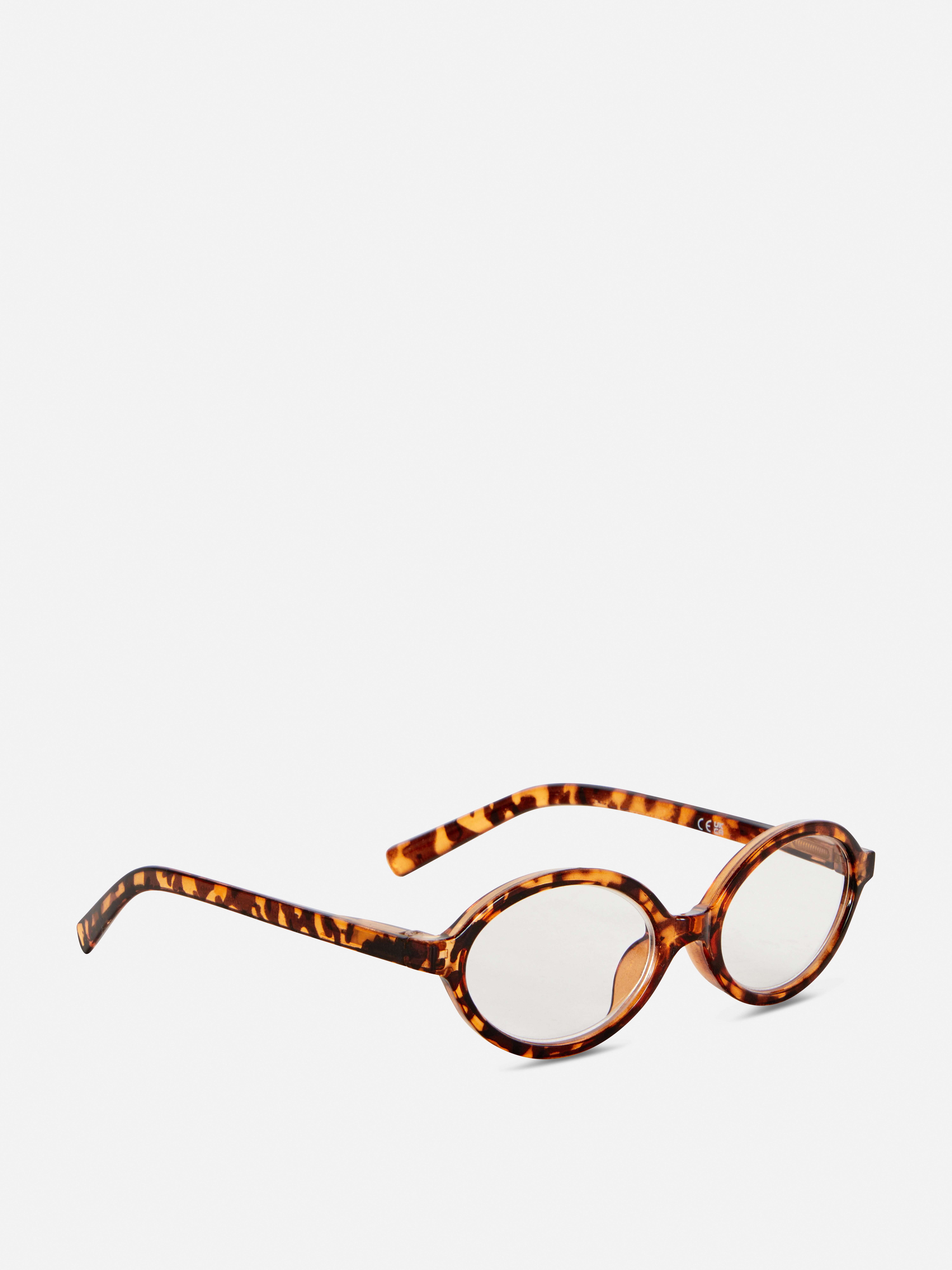 Ochelari de citit cu ramă ovală cu model de carapace de broască țestoasă. Ochelari de citit cu ramă ovală și model de carapace de broască țestoasă.