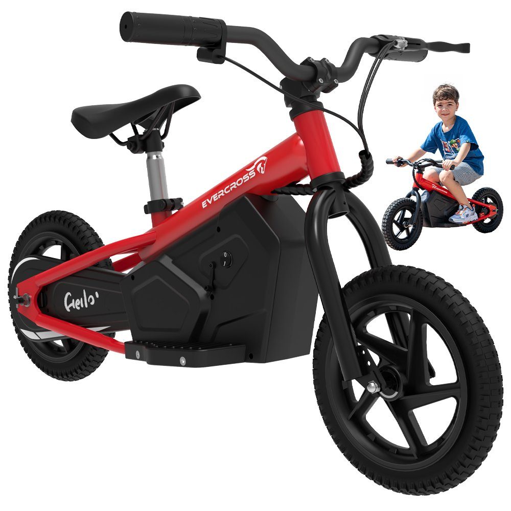 Evercross Mini Scooter EV06M Mini-Elektroroller für Kinder, 12-Zoll-Laufrad, 100 W, 15 km/h, elektrisches Laufrad für Kinder von 3–6 Jahren, Höchstgeschwindigkeit 15 km/h, 24 V 4 Ah Akku