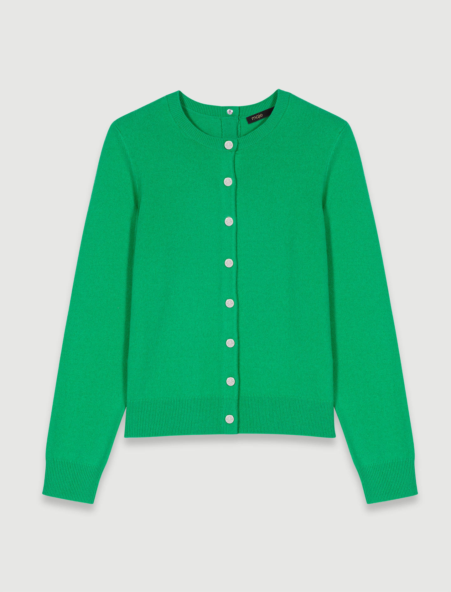 Kasjmier en wollen vest - Vert