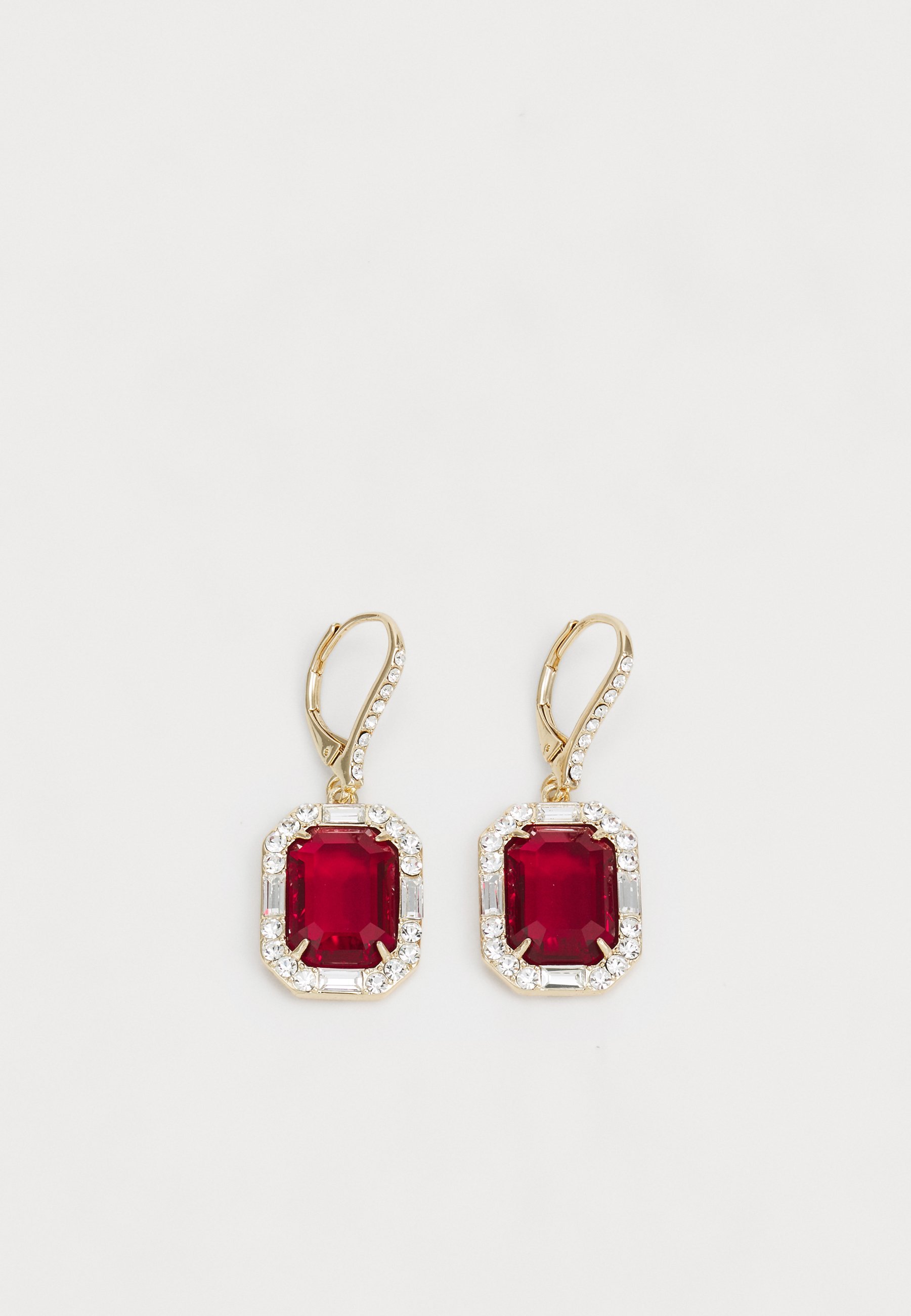 Lauren Ralph Lauren STONE DROP - Oorbellen - goudkleurig/bordeaux