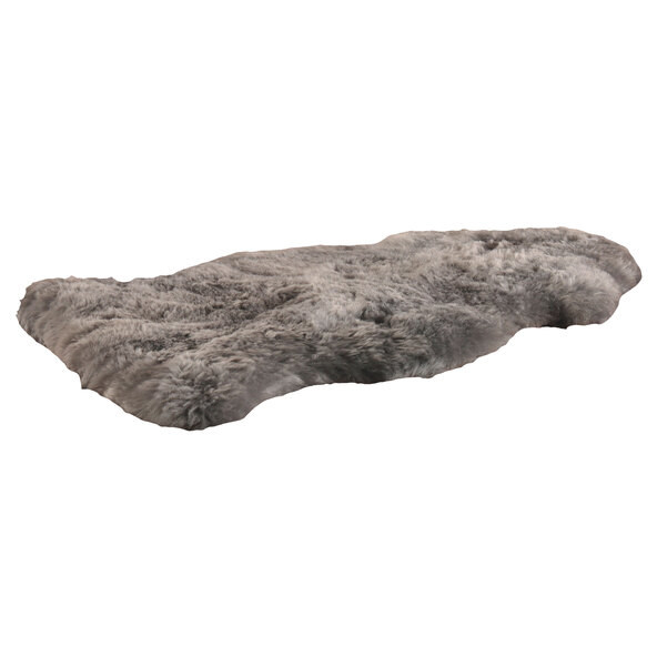 Lambskin rug, anthracite