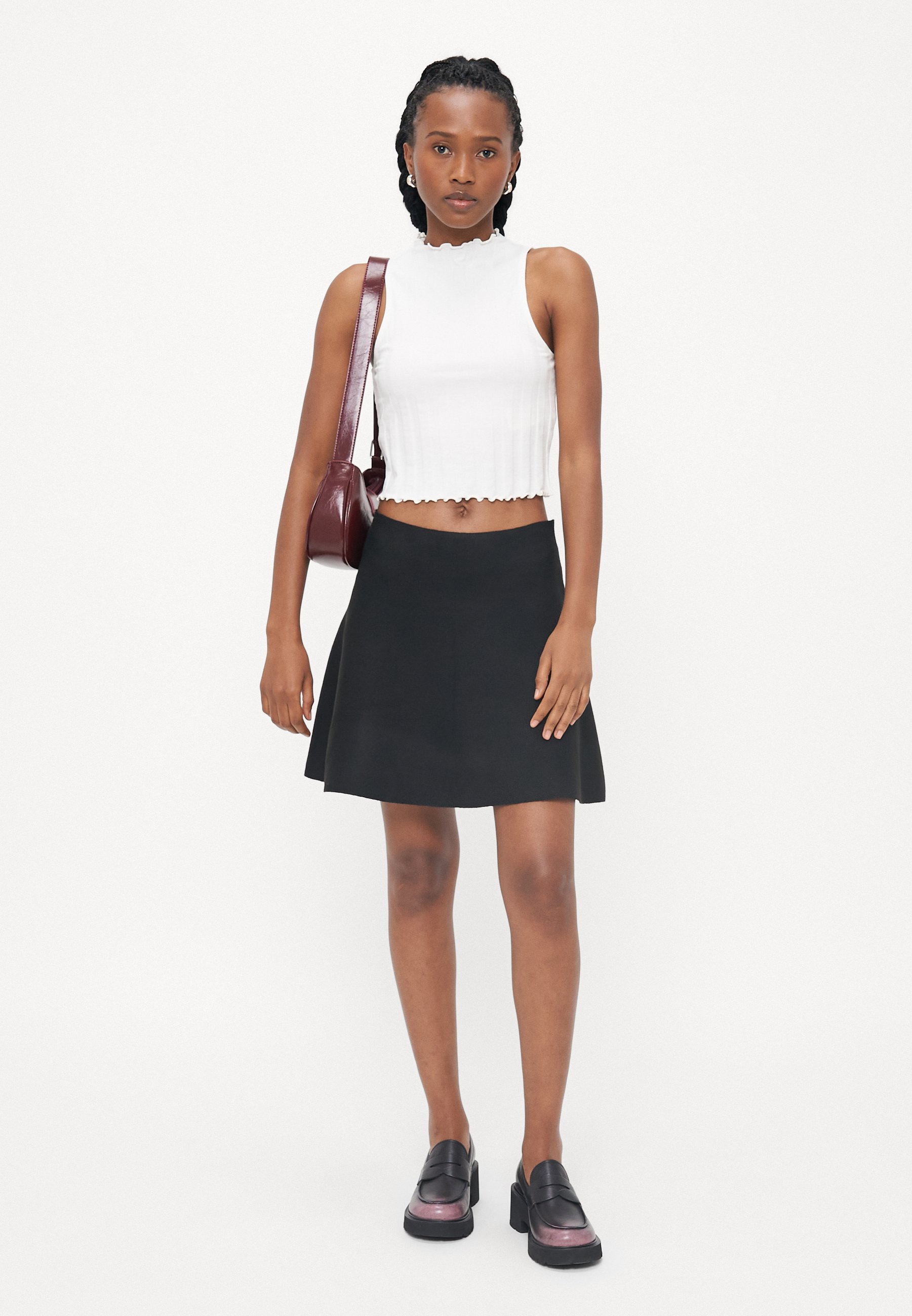 ONLY Petite ONLCOCO LIFE SKATERSKIRT - A-lijn rok - zwart