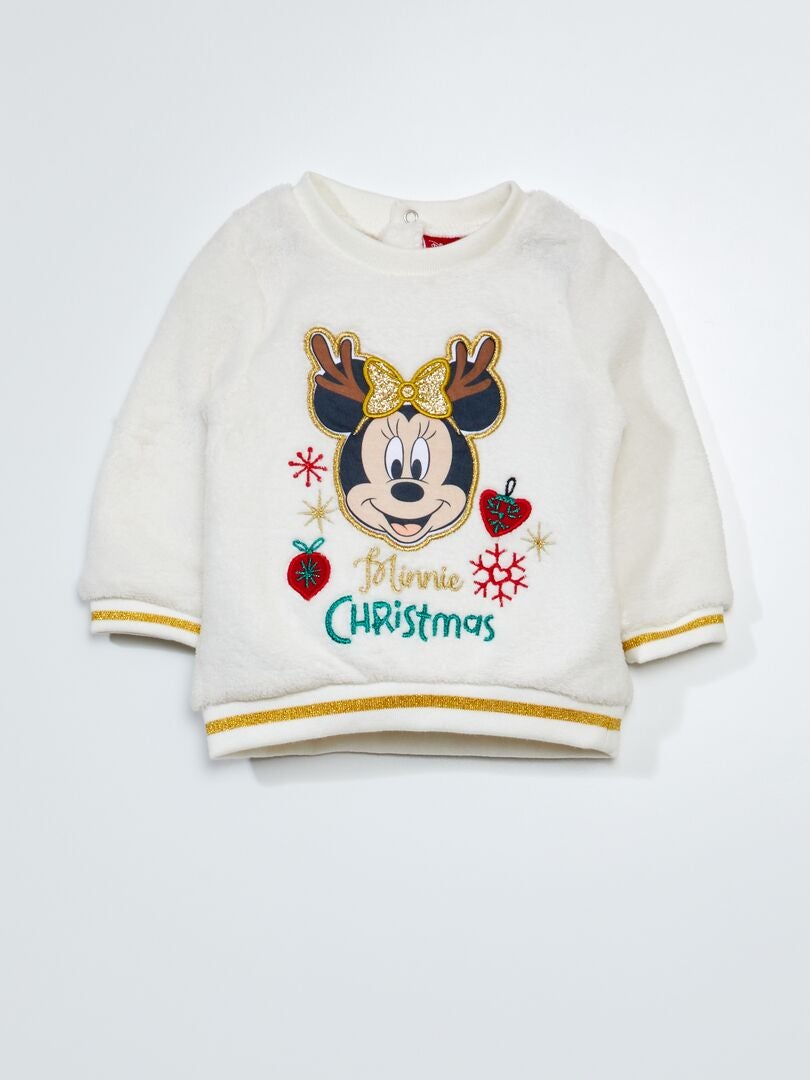 Sudadera de punto suave de Minnie Mouse - BEIGE