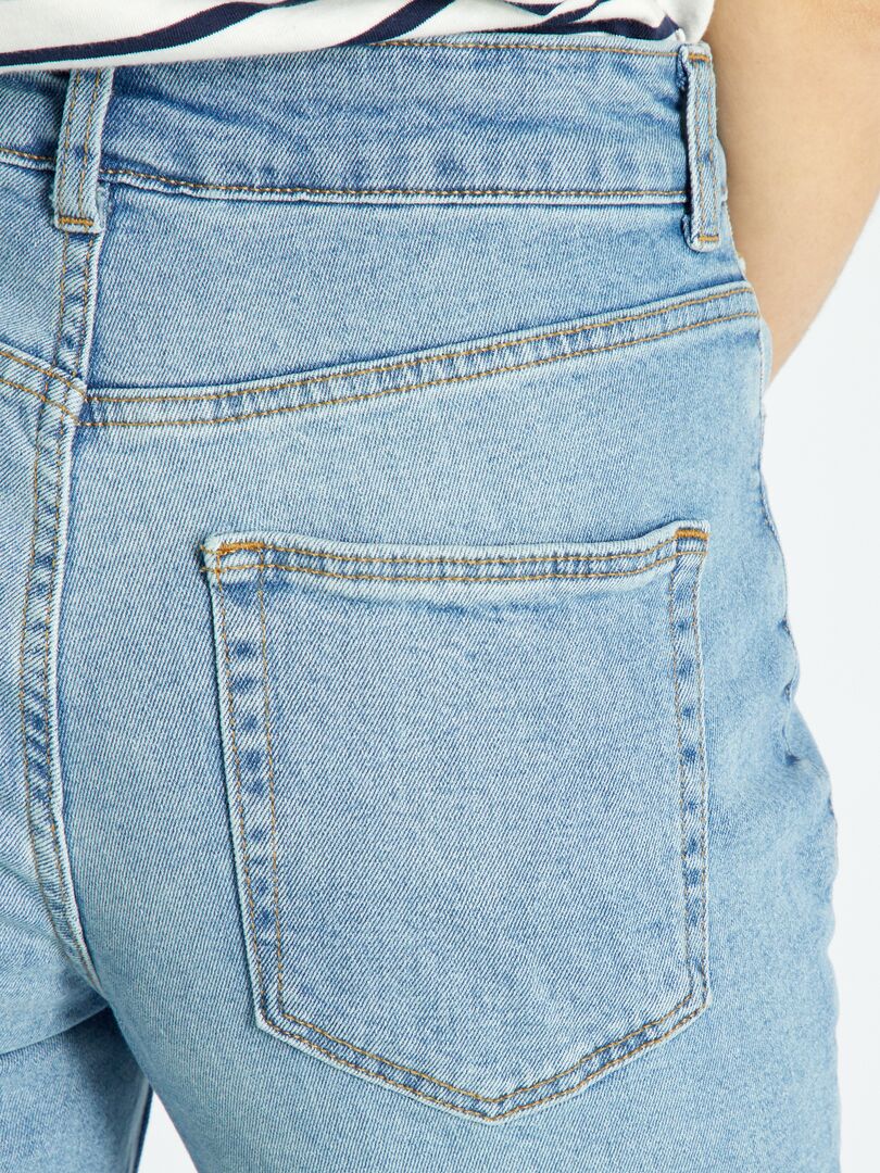 Calça jeans mom de cintura muito alta - tamanho 30 - azul