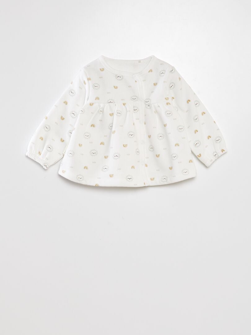 'Petit Béguin' jurk + legging + hoofdband set - BEIGE