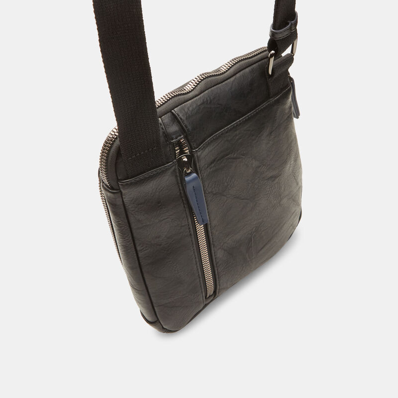Borsa a tracolla con tre zip