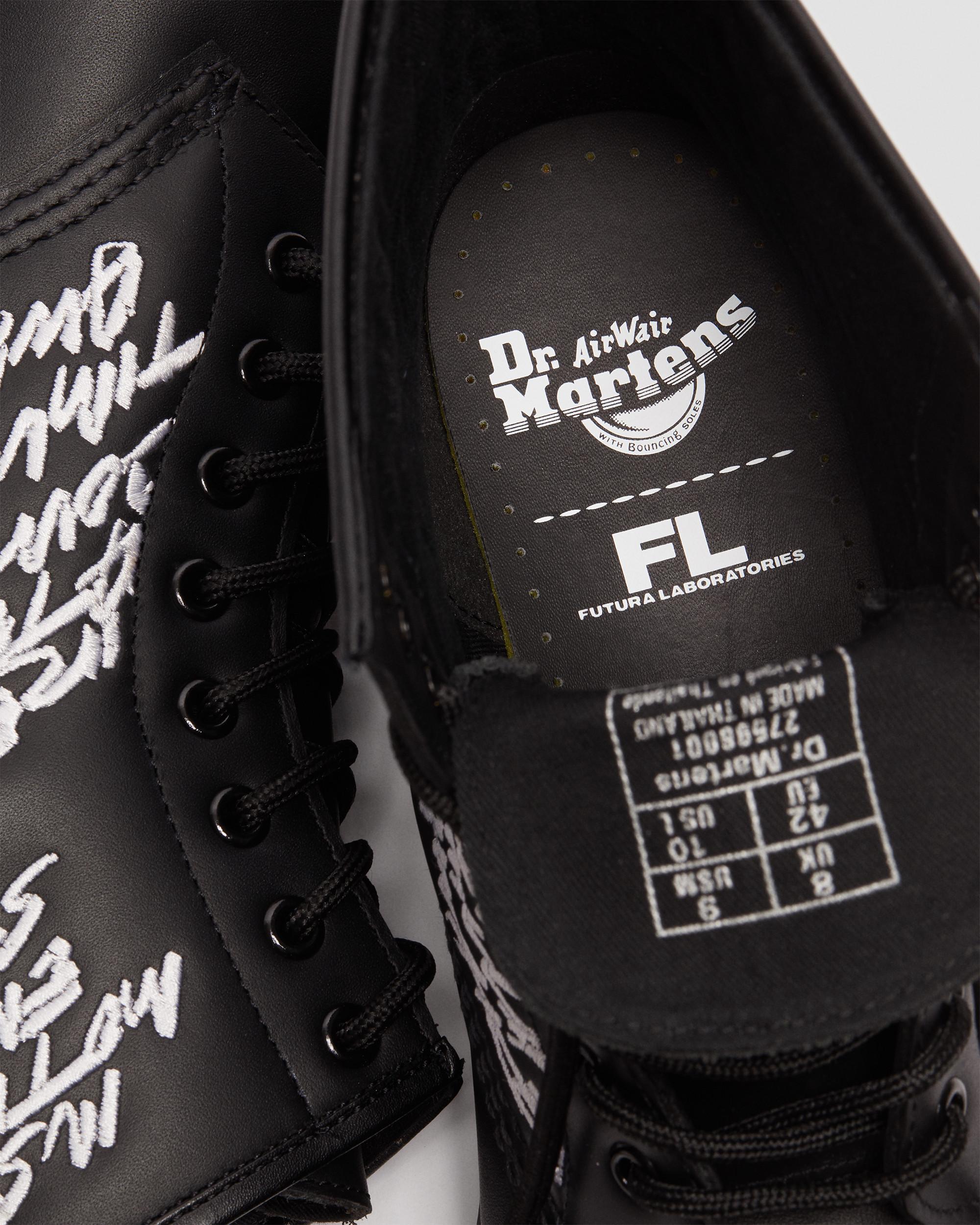 1460 Futura Embroidered Leather Lace Up Boots