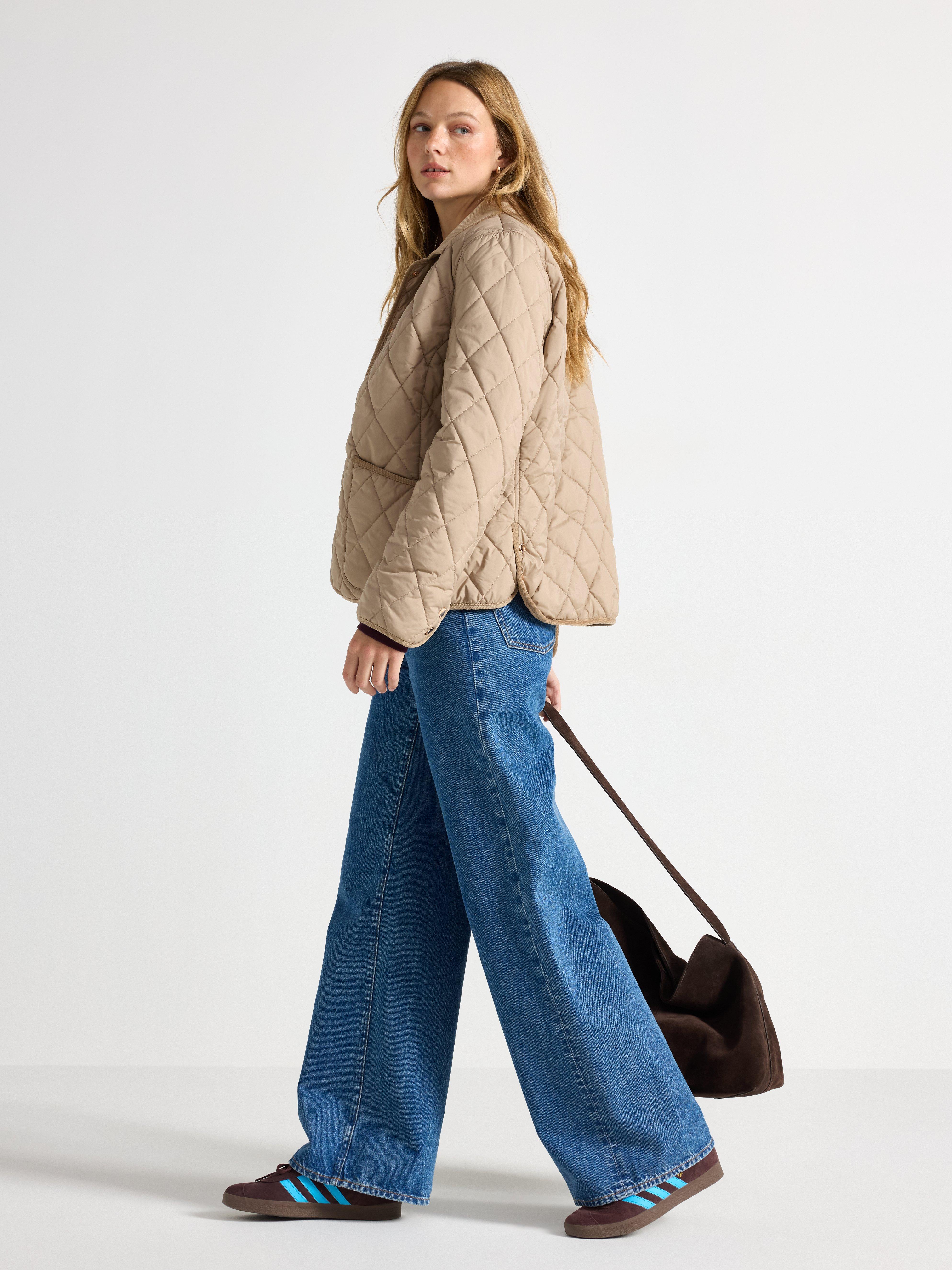 Veste matelassée beige