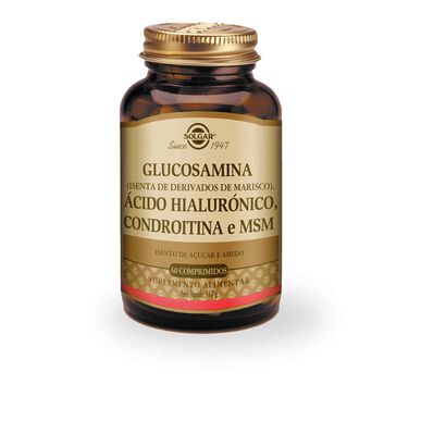 Solgar Glukosamin Hyaluronsyra och Kondroitin 60 kapslar