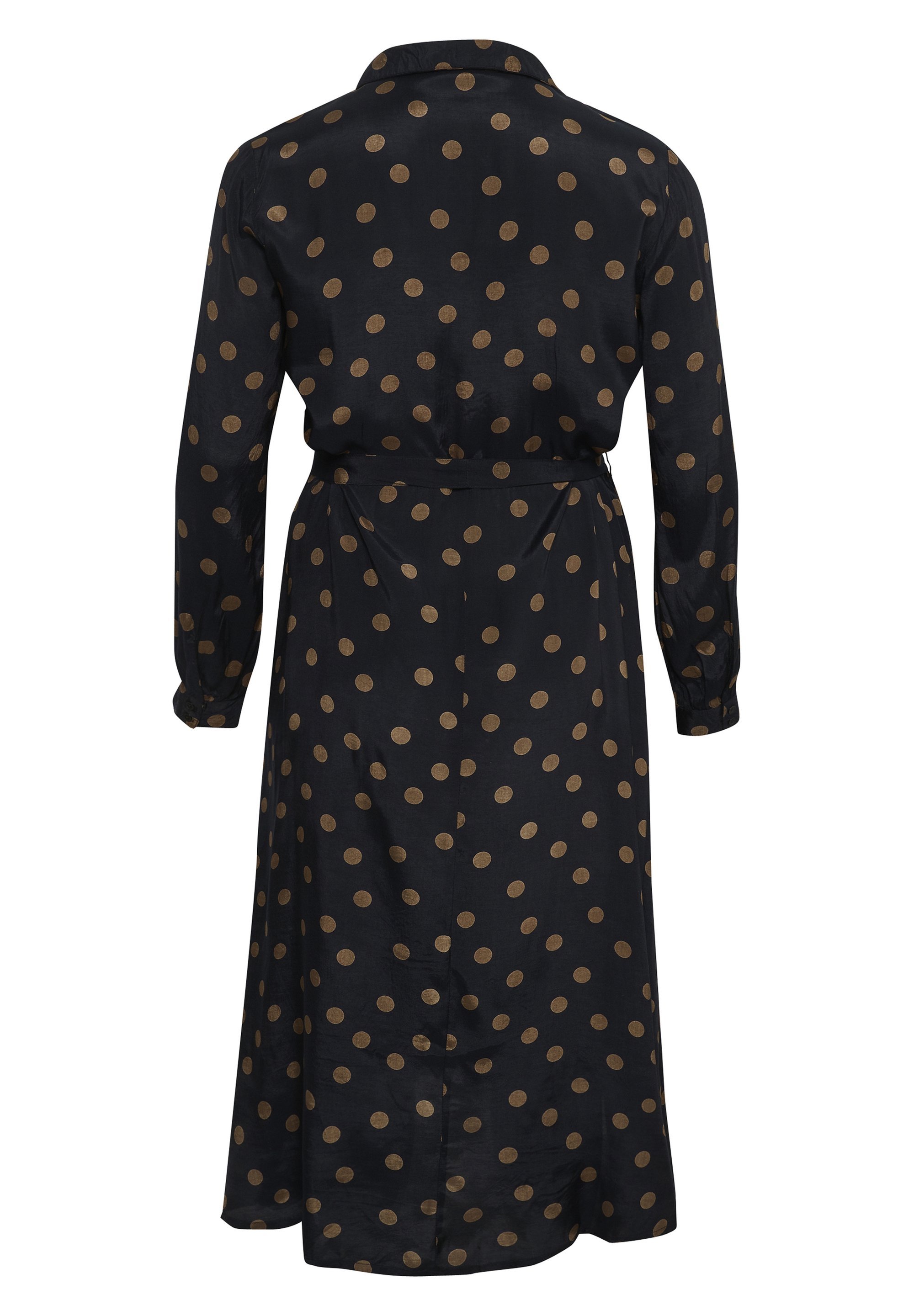 Kaffe Curve KCOLIVIA - Košeľové šaty - čierne s bodkou