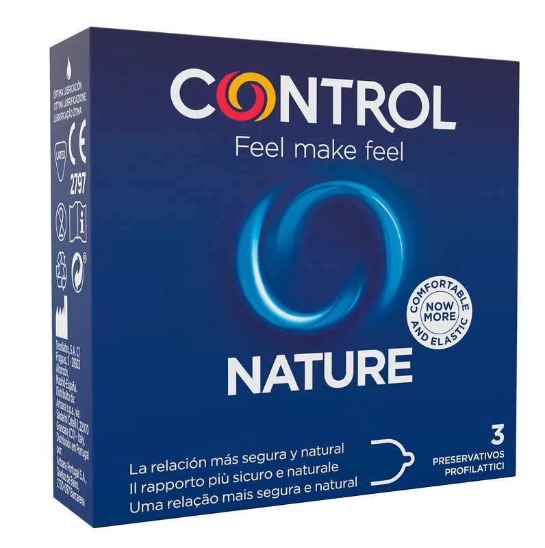 CONTROL New Nature 2.0 anatomische Kondome, 3 Stück