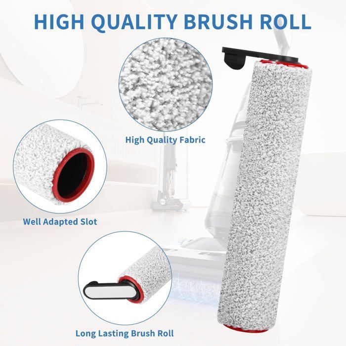 Accesorios para aspiradora - OTBACT - Dreame H12 Pro - 2 rodillos de cepillo - 2 filtros HEPA - 1 cepillo de limpieza