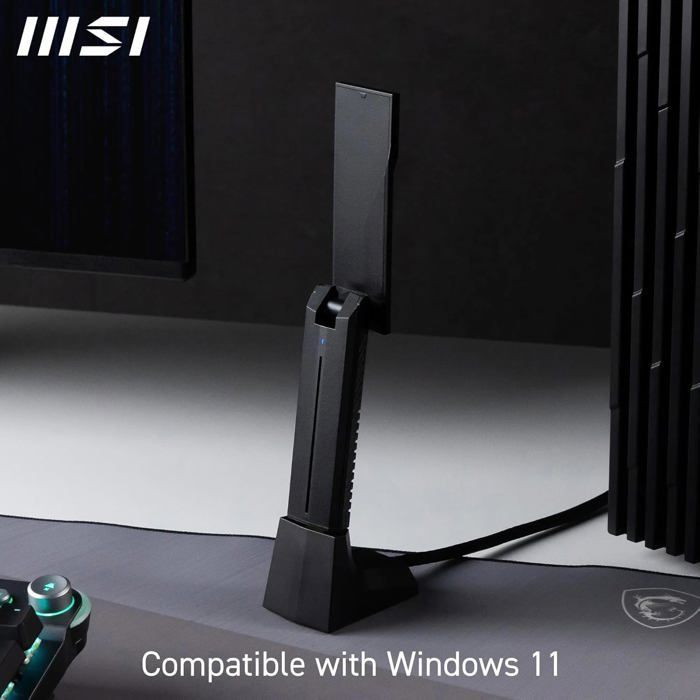 Adaptateur USB Wi‑Fi - LAMPE DU PARFUMEUR - BE6500 - Wi‑Fi 7 tri‑bande 6/5/2,4 GHz - USB 3.2 Gen1 Type‑A - MLO & antennes gain élevé