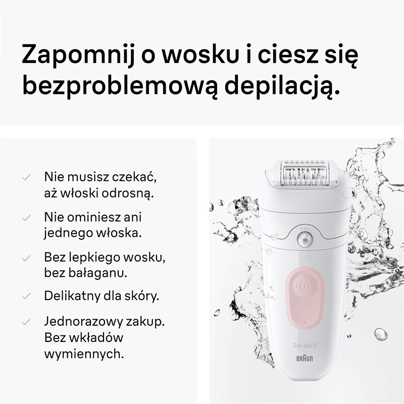 Braun Silk-épil 5 SE5-011 epilator za mokro in suho britje