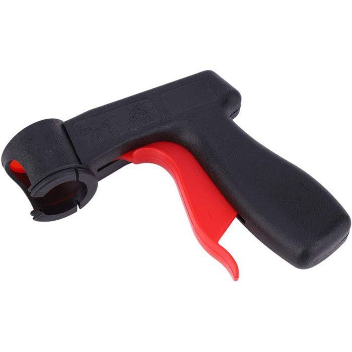 4 botes de pintura en aerosol negro mate de 330 ml - AMT + pistola pulverizadora