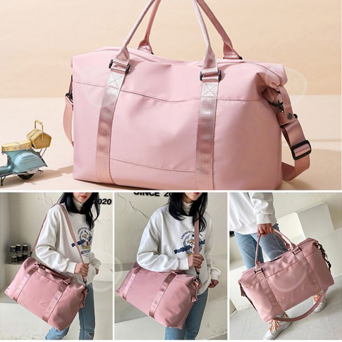 Bolsa deportiva C de 48 x 17 x 28 cm con separador integrado para artículos secos y mojados, tejido oxford, adecuada para muchas ocasiones.
