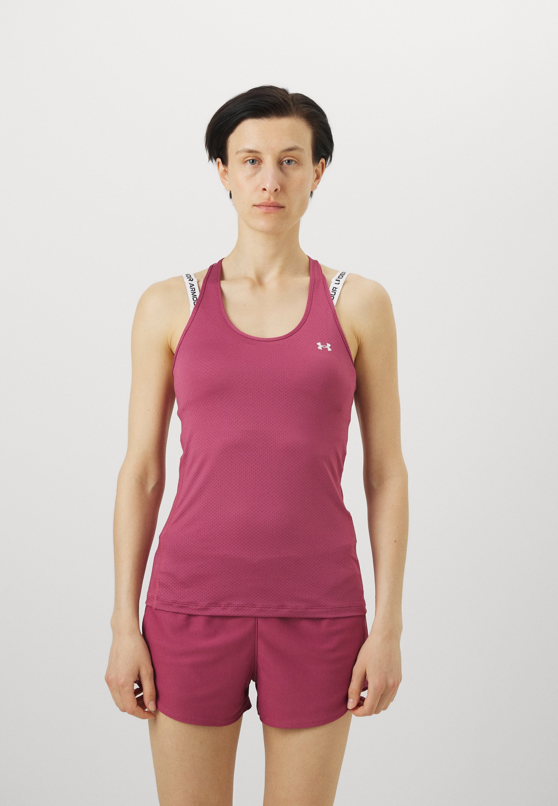Under Armour TECH RACER - Top - fuchsia dusk