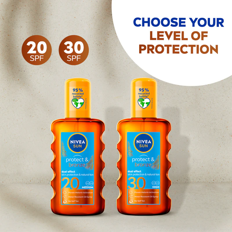 NIVEA SUN Protect & Bronze Óleo Solar Seco FPS 30