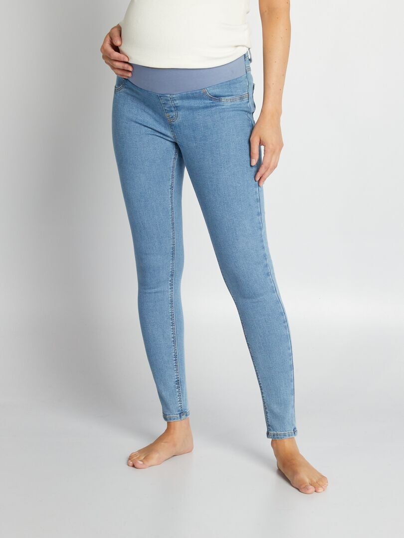 Stretch skinny jeans voor zwangere vrouwen - blauw