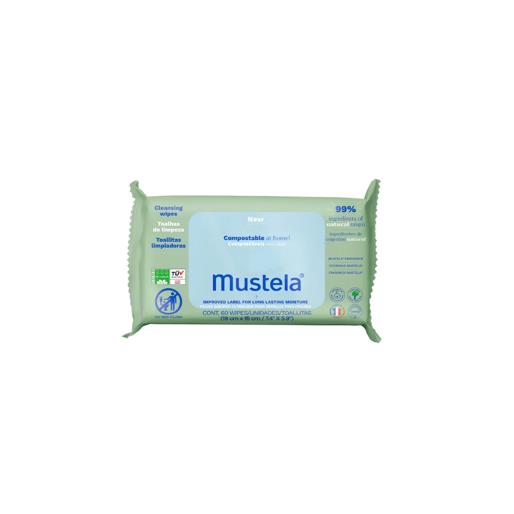 Pelle Normale SALVIETTE COMPOSTABILI PROFUMATE - Trattamento Bebè, Prodotti per Bambini, Salviettine Detergenti
