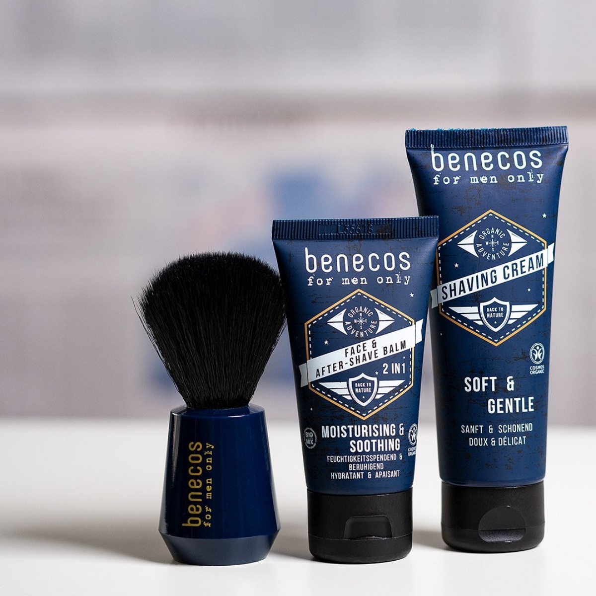 Benecos veido ir skutimosi balzamas 2 viename, skirtas vyrams, 50 ml