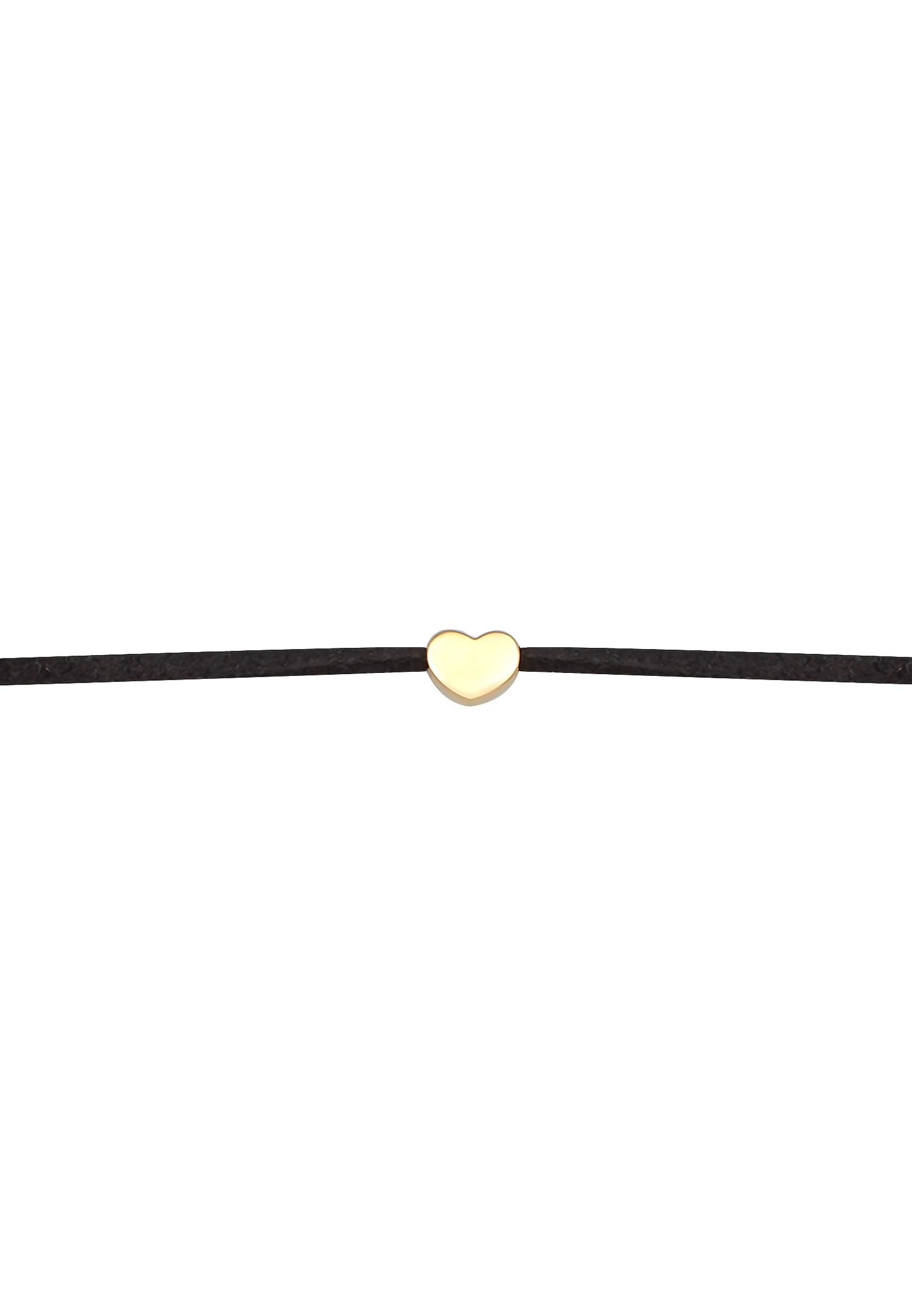 Elli Femmes Choker Coeur Symbole d'amour avec satin en argent sterling 925